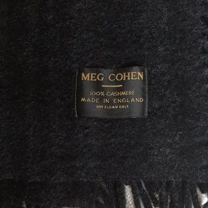 Cashmere double fringe scarf